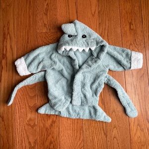 Shark baby hooded towel robe. Baby aspen